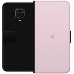 Tegnebogsetui til Xiaomi Redmi Note 9 Pro med Hjerte motiv