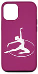 Coque pour iPhone 12/12 Pro Gymnaste rythmique dans un cerceau pour fan de gymnastique rythmique