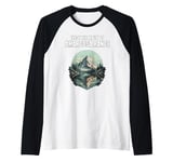 Enjoy the Beauty of Anaconda Range Montana Mountain MT Raglan Baseball Tee