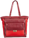 Tommy Hilfiger BEA TOTE, sacs à main femme - Rouge - Rot (AURORA RED-PT/HARVARD RED 614), 37x46x14 cm (B x H x T) EU