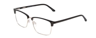 Ernest Hemingway 4850 Unisex Cateye Semi-Rimless Eyeglasses in Black Silver 58mm