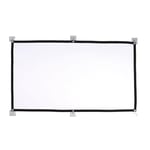 150 Inch Portable Projector Screen 16:9 Simple Projector Curtain High4091