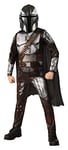 RUBIES - STAR WARS Officiel - Costume de Luxe The Mandalorian - Taille 3-4 Ans - Déguisement Enfant Costume de Luxe Le Mandalorien avec Combinaison, Cape et Masque - Pour Carnaval, Hallowwen ou Noël