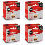 4 Packs Lavazza Rossa Eco Caps Full Body Balanced Coffee (4 x 16 Caps)