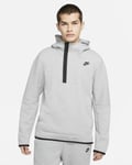 Nike Tech Fleece 1/2 Zip Pullover Hoodie Sz L Dark Grey Heather/Black CZ9899-063