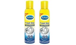 2 PACK Scholl Fresh Step Shoe Spray -2 X 100ml