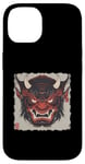 iPhone 14 Oni Yokai Devil Mask Japanese Art Samurai Ukiyo-e Case