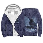 Niersensea Pull à capuche Sherpa Lined - Pour homme et femme - Avec fermeture éclair - Blanc