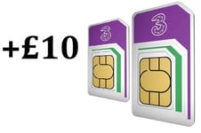 Three Mobile  Pay As You Go SIM 3000 min 1GB Data Preloaded. 3 Network