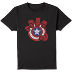 Marvel Captain America Brave New World Red Hulk Logo Unisex T-Shirt - Black - XXL