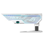 ASUS ROG Herculx Support pour Carte Graphique Blanc (Hauteur de Support 72-128 mm, élément ARGB 3D intégré, Aura Sync, Niveau à Bulle, Blanc)