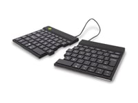 R-Go Ergonomic Keyboard Split Break - Tangentbord - Med Integrerad Bromsindikator - Trådlös - Bluetooth 5.0 - Qwerty - Brittisk - Svart