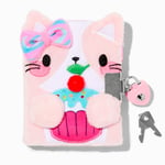 Claire's Mini journal intime à cadenas chat cupcake Claire's Club