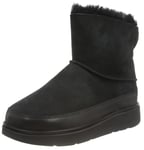 Fitflop Women's Gen-FF Ultra-Shearling Mini Boot Ankle, Black, 6.5 UK