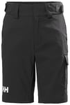 Helly Hansen Jr HH QD Cargo Shorts, Ebony, 12 Years