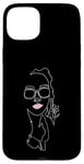 Coque pour iPhone 15 Plus One Line Red Lips Femme