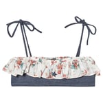 Tocoto Vintage Flower Print Flounce Bikinitopp Blå | Blå | 4 years