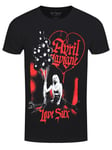 Avril Lavigne Love Sux Balloons Mens Black T-Shirt-Extra Large (42 - 44 )