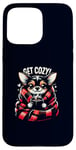 iPhone 15 Pro Max Get Cozy Chihuahua Hot Cocoa Chocolate Coffee Cold Weather Case