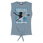 Amplified Womens/Ladies Nevermind Nirvana Sleeveless Crop Top - M