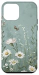 iPhone 12 mini Sage Green Boho Botanical Wildflowers Plants Case