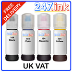 104 Ink Bottles for Epson EcoTank ET1810 ET2710 ET2711 (Set of 4) non-oem