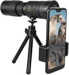 PJPPJH Télescope monoculaire à Zoom Super téléobjectif 10-300X40mm, télescope léger HD Haute Puissance extérieur Portable avec trépied et Clip