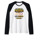 Let Us Run With Endurance The Race Marathon Running Raglan Baseball Tee