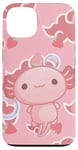 iPhone 13 Cute Kawaii Axolotl Cat Aesthetic Pink Cloud Case