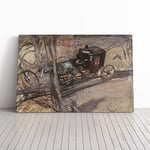 Big Box Art Canvas Print Wall Art Giovanni Boldini Horse Drawn Carriage | Mounted & Stretched Box Frame Picture | Home Decor for Kitchen, Living Room, Bedroom, Hallway, Multi-Colour, 30x20 Inch