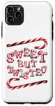 Coque pour iPhone 11 Pro Max Sweet But Twisted. Bâtonnets de canne à sucre d'orge. Noël amusant