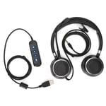 Binaural Headset Office Headset With Mic And Audio Control For 3.5mm Connect Hot