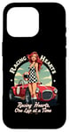 iPhone 16 Pro Racing Hearts, One Lap At A Time Pinup Case