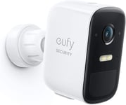 Eufycam 2C Pro, Camera Surveillance Wifi Exterieure Sans Fil, Autonomie 180Jours, Résolution 2K, Vision Nocturne, Sans Frais Mensuels, Nécessite Eufy Homebase 2