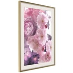 Plakat - Fan of Flowers - 40 x 60 cm - Guldramme med passepartout