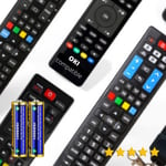 Oki Télécommande Tv Oki + Piles Télécommande Pour Oki Tv Compatible Avec Toutes Les Fonctions Oki