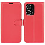 Xiaomi Poco F5 5G - Läderfodral / Plånboksfodral Röd