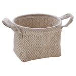 Panier de Rangement de Pot de Fleurs en Tissu de Coton MéLangé BoîTe de Rangement de Bureau Enfants Divers Organisateur Panier à Linge