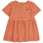 Bobo Choses Randig Baby-klänning Orange | Orange | 12 months