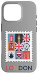 iPhone 16 Pro London Stamp with Iconic Landmarks - London Souvenir Case