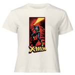 X-Men Cyclops Energy Beam Women's Cropped T-Shirt - Cream - XXL