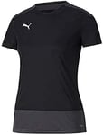 PUMA Women's teamGOAL 23 Training Jersey W T-Shirt, Black-Asphalt, X-Large