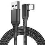 Pour Quest 3/5/6m Cable De Liaison De Ligne De Donn¿¿Es Jeu Vr Rallonge Usb Type C Noir