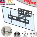 TV Wall Bracket Mount Tilt Swivel for Samsung LG Toshiba 32 40 50 55 65 75" Inch