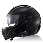 Casque Moto Modulable Double Visière pour Scooter Chopper - Casque de Moto Homme et Femme en - ECE Homologué Casque O,S