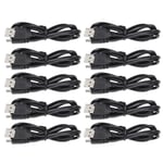 Lot de 10 Câbles de Charge pour Manette PS3 - Longueur 3.3ft - Vitesse de Transfert 480Mbps