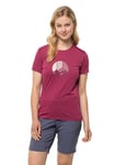 Jack Wolfskin Crosstrail T-Shirt Shortsleeve Sangria red XS