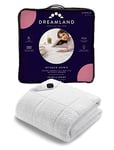 Dreamland Single Size Hunker Down Scandi Sherpa Electric Underblanket (Intelliheat Plus Fast Heat, Machine Washable, 190 x 90 cm, 1 Detachable Control, 6 Temperature and Auto Timer)