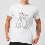 Disney Aristocats We Go Together Men's T-Shirt - White - L - Blanc