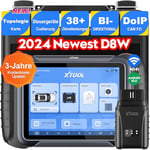 XTOOL D8W OBD2 Valise Diagnostic Auto 2024 Codage ECU, Test Actif, Diagnostic Complet du Système, CANFD&DOIP, Mappage Topologique, W!F! Ver. de D8, Mises Jour de 3 Ans